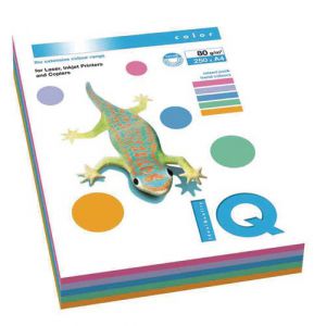 Бумага IQ Color Trend А4, 250 листов, 80 гр., 5 цветов