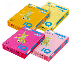 Бумага цветная IQ Color А4, 500 листов, 80 гр.